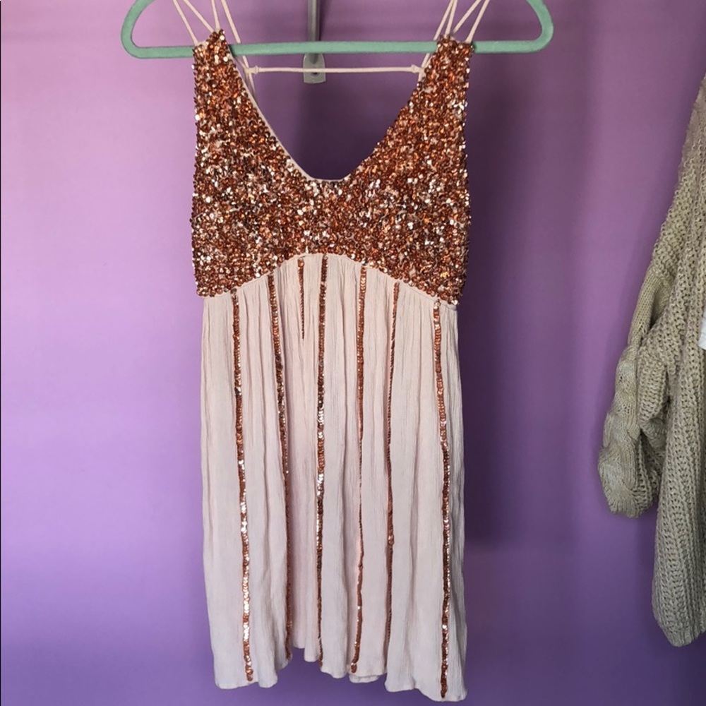 Champagne Sparkle Dress